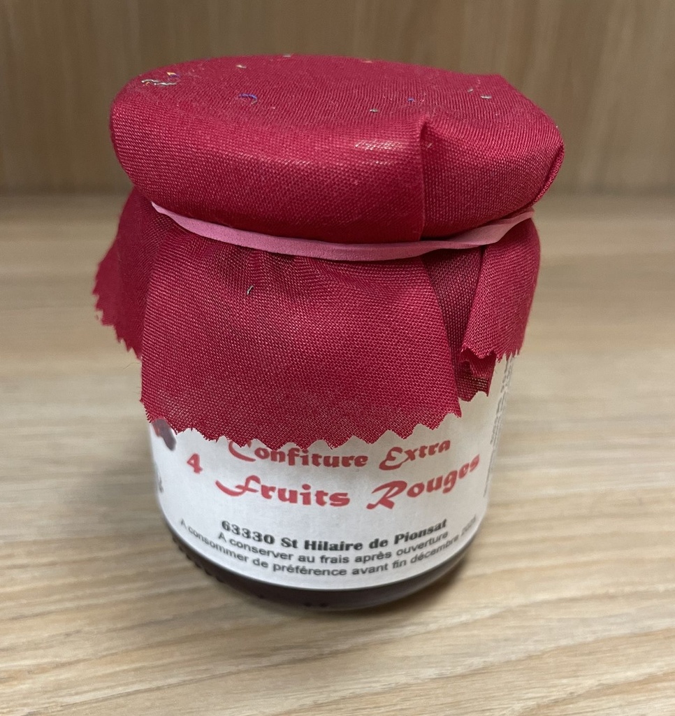 Confiture 4 fruits rouges